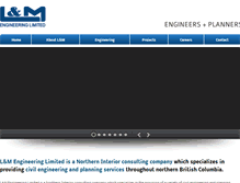 Tablet Screenshot of lmengineering.bc.ca